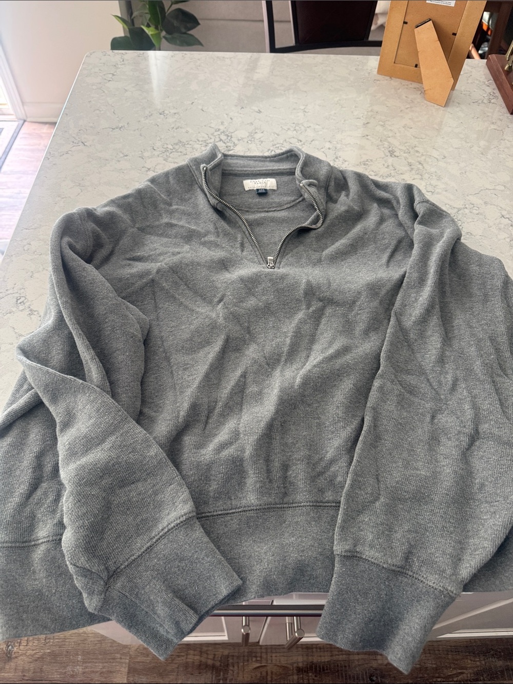 Quarter-Zip Men’s Sweater - Gray